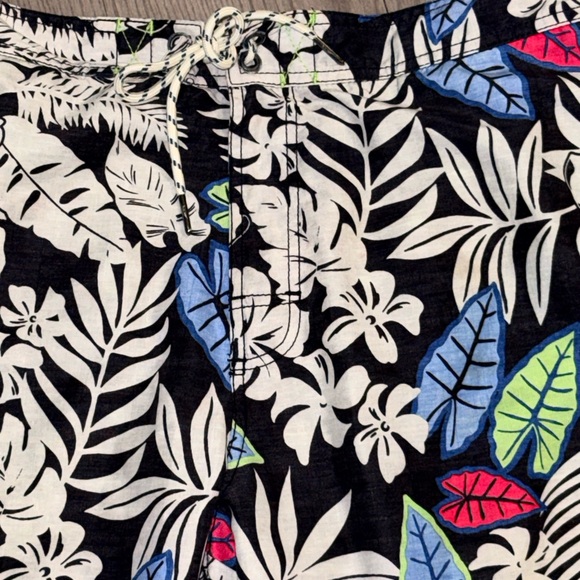 Tommy Bahama Black Floral Swim Shorts - Picture 2 of 5